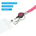 thumbnail image 4 of Uxcell Rhinestone Lanyard Crystal Retractable Keys Strap Keychain Pink 1 Set, 4 of 6