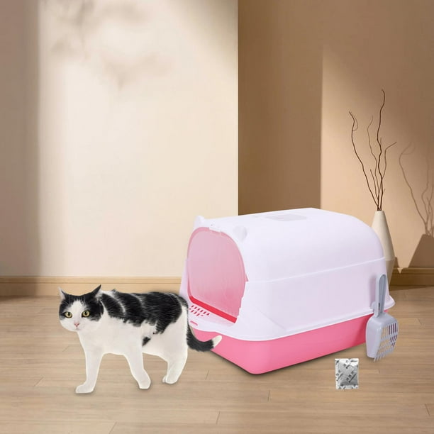 Hooded cat top litter box walmart