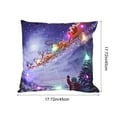 thumbnail image 3 of Hometravel LED Christmas Pillows, Flashing and Steady Light Modes Printed Pillow Covers, Holiday Light-Up Cushions for Sofa Decor, Festive Glowing Pillows for Home Decor, 3 of 6