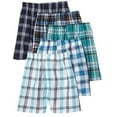 thumbnail image 2 of Fruit of the Loom Men's Tartan Woven Boxer - Colors May Vary, Assorted Plaid, X-Large(Pack of 5), 2 of 2