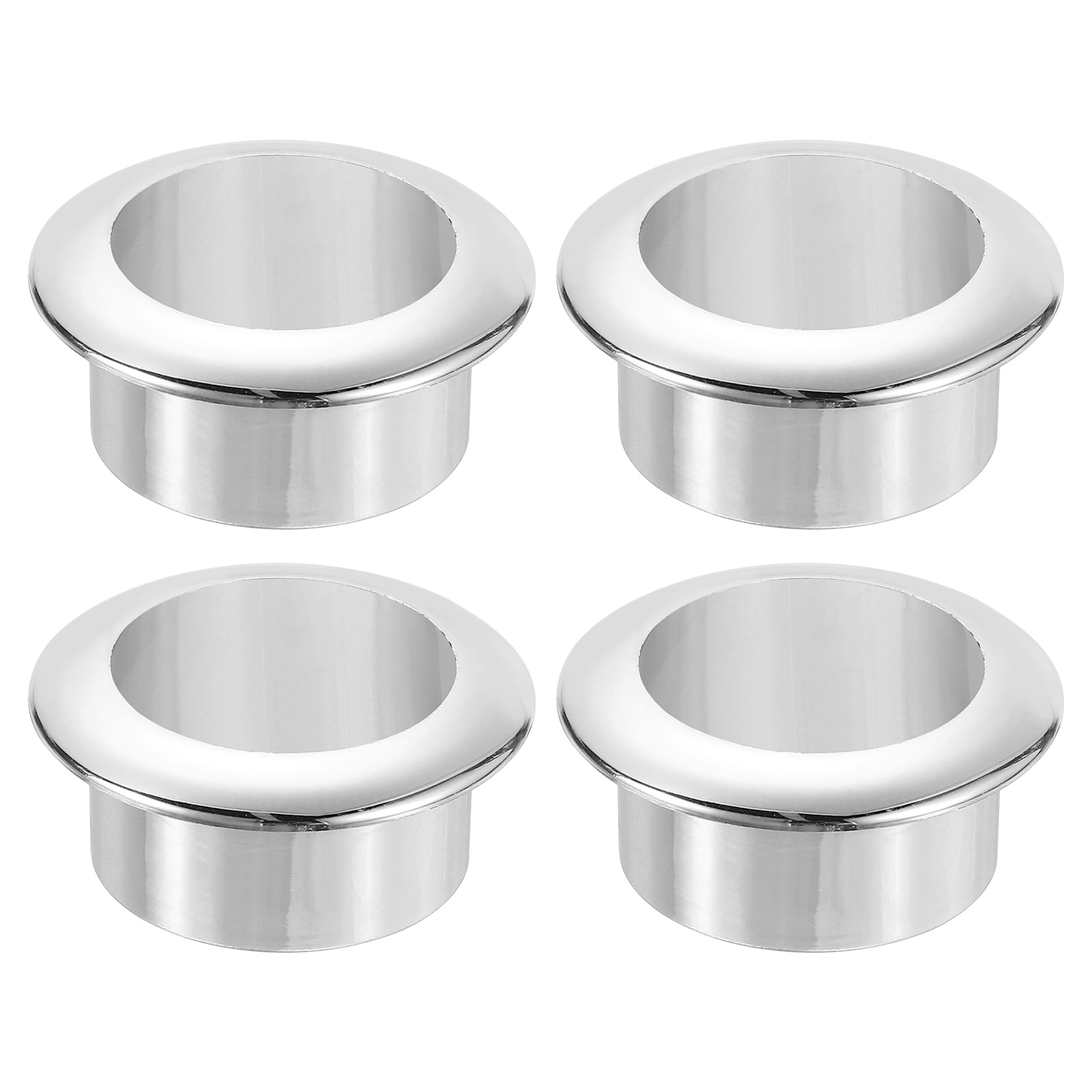 Uxcell M8 Thread Aluminum Disc Adapter – 20mm Diameter, 8mm Thick, Set Of 4 With Anti-Slip Ring For Glass Tables