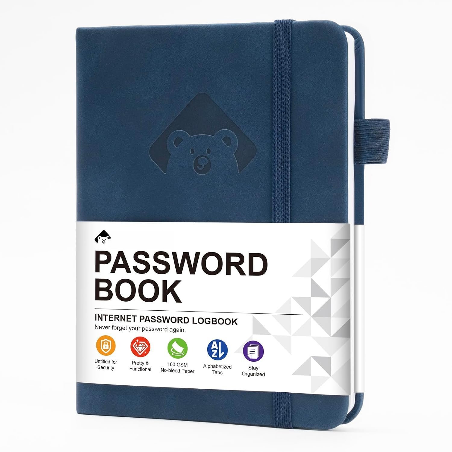 Password Book with Alphabetical tabs Internet Address Organizer Logbook Small Pocket Password Keeper for Website Logins