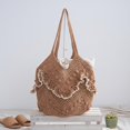 thumbnail image 4 of Hsqqdc Woven Hollow Out Shoulder Bag, Minority Style Tote for Summer Vacation, 4 of 7