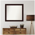thumbnail image 2 of Amanti Art Custom Framed Wall and Bathroom Mirror (37.25 x 39.25 in.), Coffee Bean Brown Frame, 2 of 7