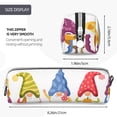 thumbnail image 3 of Honeii Autumn Funny Gnomes Pattern Pencil Case, Pencil Pouch, Pencil Case Small, Pencil Pouch Aesthetic, PVC Pencil Pouch, Pencil Bag, Makeup Pouch, 3 of 7