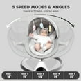 thumbnail image 3 of HARPPA Electric Baby Swing for Infants , 5 Sway Speed, Remote Control, Gray, 3 of 12