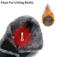 thumbnail image 4 of Earlde Men Women Snow Boots Comfortable Faux Fur Full Lined, 4 of 7