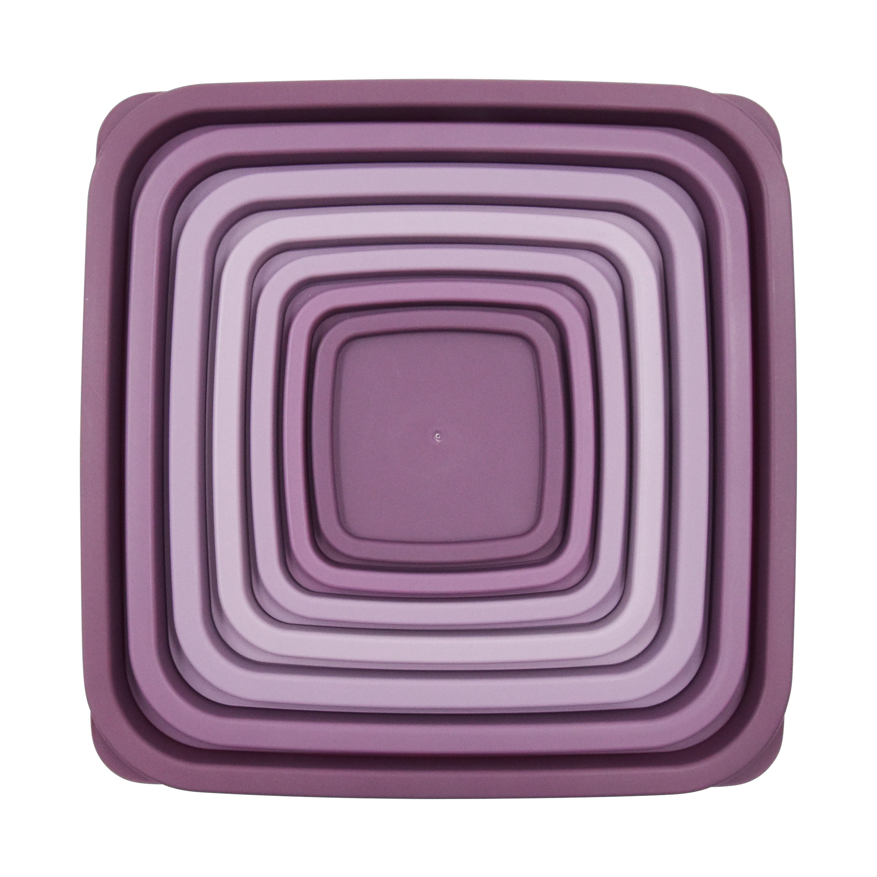 Mainstays 14 Piece Teal Plastic Food Storage Set, Purple Ombre, Ideal Use for Meal Prep and Batch Cooking
