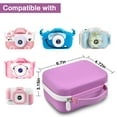 thumbnail image 4 of Kids Camera Case Compatible with Seckton/for Goopow/for Dylanto/for ESOXOFFORE/for Agoigo/for GKTZ/for Anchioo Digital Waterproof Camera. Portable Instant Print Cameras Storage-Purple, 4 of 7
