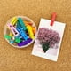 thumbnail image 5 of Whataatahia 30 PCS Chinchetas con Clips de Madera, Chinchetas de Madera Duraderas, Chinchetas Decorativas, Chinchetas para Tableros de Corcho, Obras de Arte, Notas, Fotos, Proyectos de Manualidades,, 5 of 7