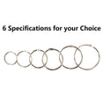 thumbnail image 5 of SEIWEI 10Pcs Metal Book Rings Notebook Loose-Leaf Ring for Word Card Albums Office Paper Management (50#), 5 of 8