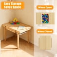 thumbnail image 2 of Blingluck Wooden Sensory Table with Flip-Adjustable Desktop, Storage Bins, for Toddlers 1-3, 2 of 9