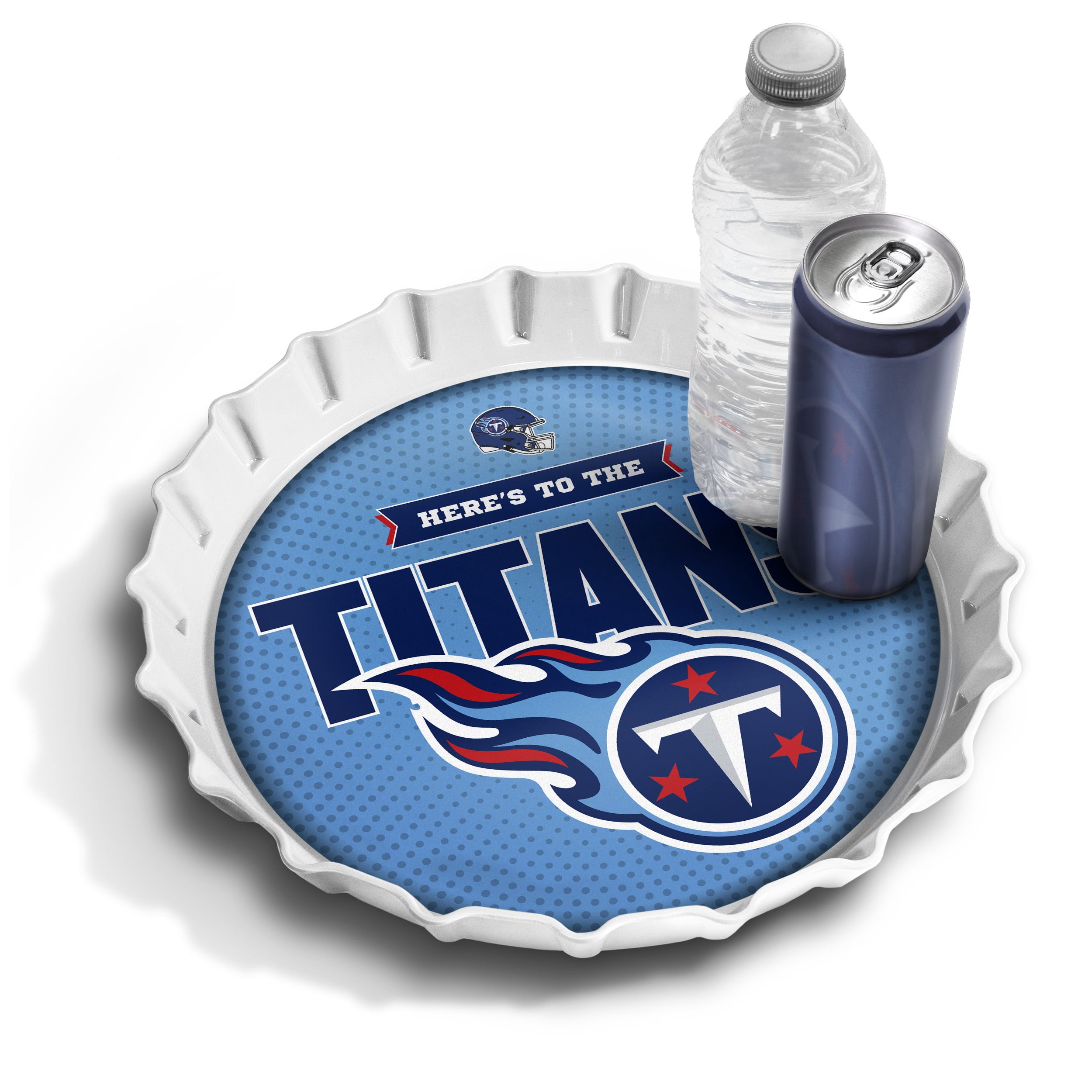 YouTheFan NFL Tennessee Titans Bottle Cap Serving Tray