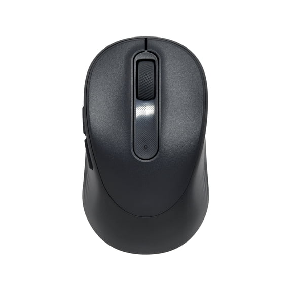 onn Silent Wireless Mouse with 5 Buttons and 1600 DPI, Gray Stone