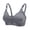 Gray, variant on Scyoekwg Summer Spring Trendy Bras for Women No Underwire Front Buckle Basic Bras Comfortable Everyday Bra Underwear Pink XL