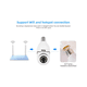 thumbnail image 5 of 4 Piezas Camara Tipo Foco 360° Impermeable De1080 Con Wifi Belug Blanco, 5 of 5