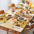 thumbnail image 2 of Yellow Sunflower Art Pattern Summer Placemats Table Placemats Set Of 4-Linen Kitchen Washable Placemats Table Mats 11.8"x17.7" Non-Slip Heat Resistant, 2 of 6