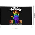 thumbnail image 3 of Stop Human Trafficking Save Our Children Awareness Garden Flag 3x5 Ft Banners Single Sided Flags Outdoor Yard Flag For Party Decoration, 3 of 8