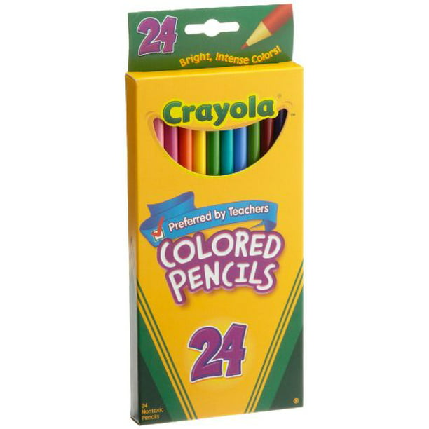 Crayola 24 Ct Colored Pencils, Assorted Colors - Walmart.com - Walmart.com