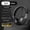 Piano Black, variant on Head-Mounted Retro Bluetooth Earphones SMY63A Noise-Cancelling Wireless Bluetooth Over-Ear Headphones