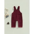 thumbnail image 2 of Bagilaanoe Toddler Baby Girl Boy Corduroy Jumpsuit Sleeveless Suspender Romper Overalls 1T 2T 3T 4T 5T Kids Long Pants Casual Outfits, 2 of 8