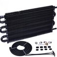 thumbnail image 4 of KIKIAN 6 Rows Universal Aluminum Remote Transmission Oil Cooler Radiator Converter Kit(White), 4 of 6