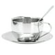 thumbnail image 1 of 1 juego de taza de café exquisita para el hogar, juego de taza con cuchara y plato para taza, 1 of 5