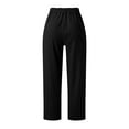 thumbnail image 5 of Womens Pants Womens Pants Casual Black Yoga Pants Loose Work Pants for Women Elastic Waist Pants for Women Fall Pants for Women 2025, 5 of 7