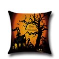 thumbnail image 1 of Funda De Cojín De Lino Cuadrado Funda De Almohada Funda De Tiro Decoración De Sofá Casero De Halloween Zulema  Funda de almohada, 1 of 5