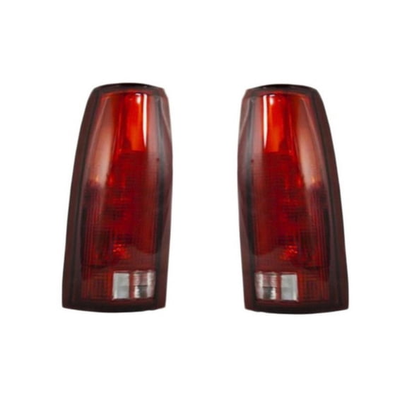 For GMC K1500 Suburban 1999 Tail Light Lens and Housing Driver and Passenger Side | Pair | GM2808108, GM2809108 | 16506355, 16506356