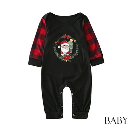 

Kiplyki Clearance Parent-child Attire Christmas Suits Baby Striped Printing Long Sleeve Jumpsuit Clothes Pajamas
