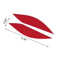 thumbnail image 2 of Xotic Tech for Chevy Corvette 2014-2019 Headlight Eyebrows Eye Lid Sticker Decal Trim, Glossy Red, 2 of 8
