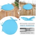 thumbnail image 2 of 1 pc Chair Cushions, Outdoor Round Chair Cushions 15 Inch, Waterproof Round Outdoor Cushions with Ties, Navy Blue Outdoor Chair Cushions for Patio Furniture, 2 of 7