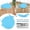 Blue, variant on 38Cm Round Bar Stool Cushion, Thick Circle Chair Pad, Anti Slip Stool Pad with Straps, Used in Kitchens and Restaurants, Red
