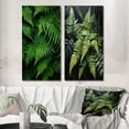 thumbnail image 1 of Designart "Enchantment with Ferns I" Ferns Wall Art Set Of 2 - Green Floral Gallery Set For Office Decor, 1 of 6