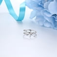 thumbnail image 6 of Zodiac Sign Pisces Ring 925 Sterling Silver Adjustable Band Women February March Birthday Xmas Gift Celestial Constellation Jewelry Juwaliy, 6 of 7