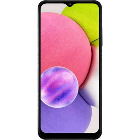 Pre-Owned Verizon Samsung Galaxy A03, 32GB, Black - Prepaid Smartphone [Locked to Verizon Prepaid]