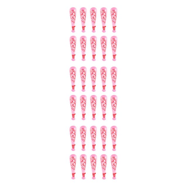 Vogacara Bate de béisbol inflable de 10 bolsas, juguetes y juegos divertidos para niños, palo inflable colorido, Thundersticks inflables rosa Type1 NO1