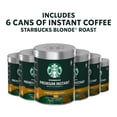 thumbnail image 2 of Starbucks Premium Instant Coffee, Starbucks Blonde Roast, Arabica Beans, 3.17 oz, 6 Count, 2 of 8
