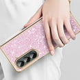 thumbnail image 5 of Dteck for Samsung Galaxy Z Fold 6 5G Glitter Phone Case for Women Girls, Shockproof Slim Ultra Thin Matte Back Protective Cover Crystal Bling Case, Silver, 5 of 6