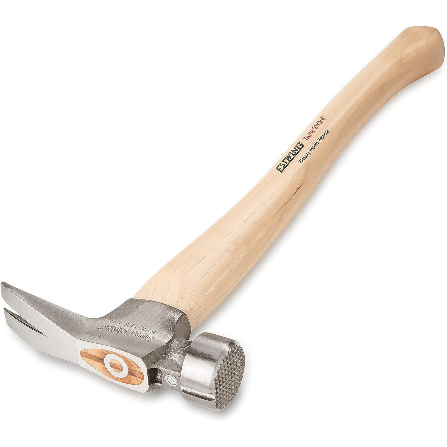 HTYSUPPLY MRW25LM Sure Strike Wood Handle Framing Hammer - Triple Wedge, 25 oz