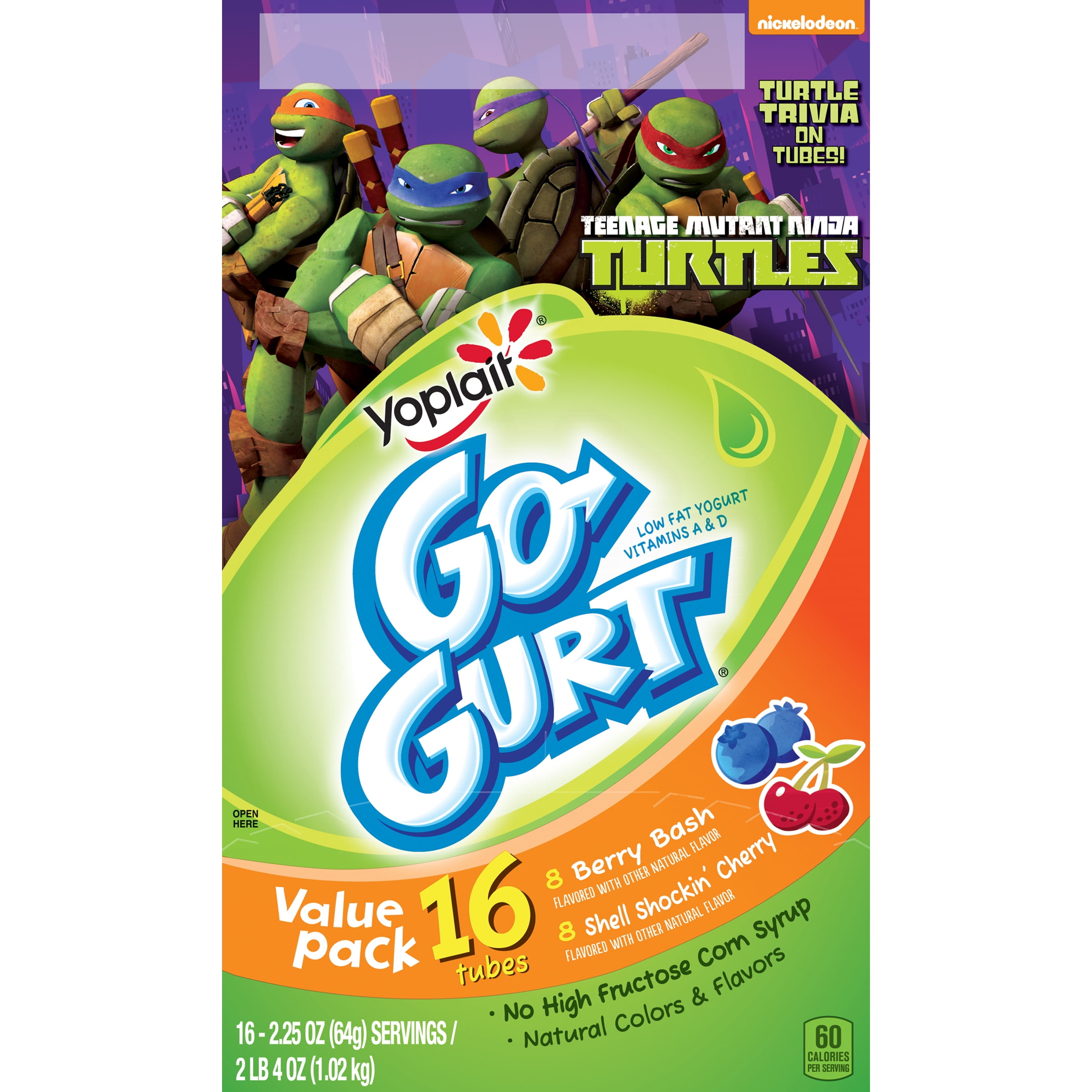 Go-gurt Gg 16ct Berry Blu Blast/chill-out Cherry
