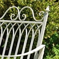 thumbnail image 2 of Outdoor Metal Rocking Arm Chair/Bench (Arm Chair, Antique White), 2 of 7