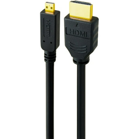 Link Depot 6' Gold Plated HDMI to HDMI Micro High Speed HDMI Cable with Ethernet