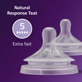 thumbnail image 4 of (2 pack) Philips Avent Natural Response Nipples, Extra Fast Flow (Flow 5), 2-Pack, SCY965/02, 4 of 13
