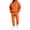 Saffron, variant on Delconic Mens Hoodie and Jogger Set Two Piece Tracksuit with Zip Front Hooded Sweatshirt and Elastic Waist Pants for Spring Fall Beige L