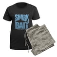 thumbnail image 5 of CafePress - Shark Bait Pajamas - Women's Short Sleeve Print T-Shirt and Pants Dark Cotton Pajama Set, 5 of 7