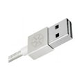 thumbnail image 2 of SilverStone Technology Micro USB Cable for Most Smartphones / LG / Samsung / Reversible USB-A / Reversible Micro USB-B / 1000MM - Silver - CPU01S, 2 of 6