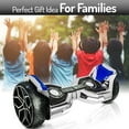 thumbnail image 3 of Emaxusa Off Road Hoverboards 8.5 inch Wheel with Bluetooth Speakers and LED Lights, All Terrain Self Balancing Scooter for Adults and Kids, UL Safety Certified (Silver), 3 of 8
