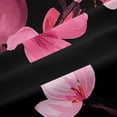 thumbnail image 5 of Erosebridal Pink Cherry Blossoms Blackout Curtains Sakura Flower Curtains & Drapes, Black and Pink Curtains Japanese Style Black Out Curtains, Aesthetic Spring Theme Window Drapes, 5 of 6